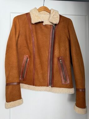 Women's Caramel Suede Look Jacket